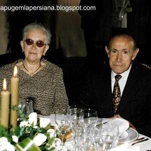 Joaquim Serdà i Joana Masana en el seu 50è aniversari de casament (1991).